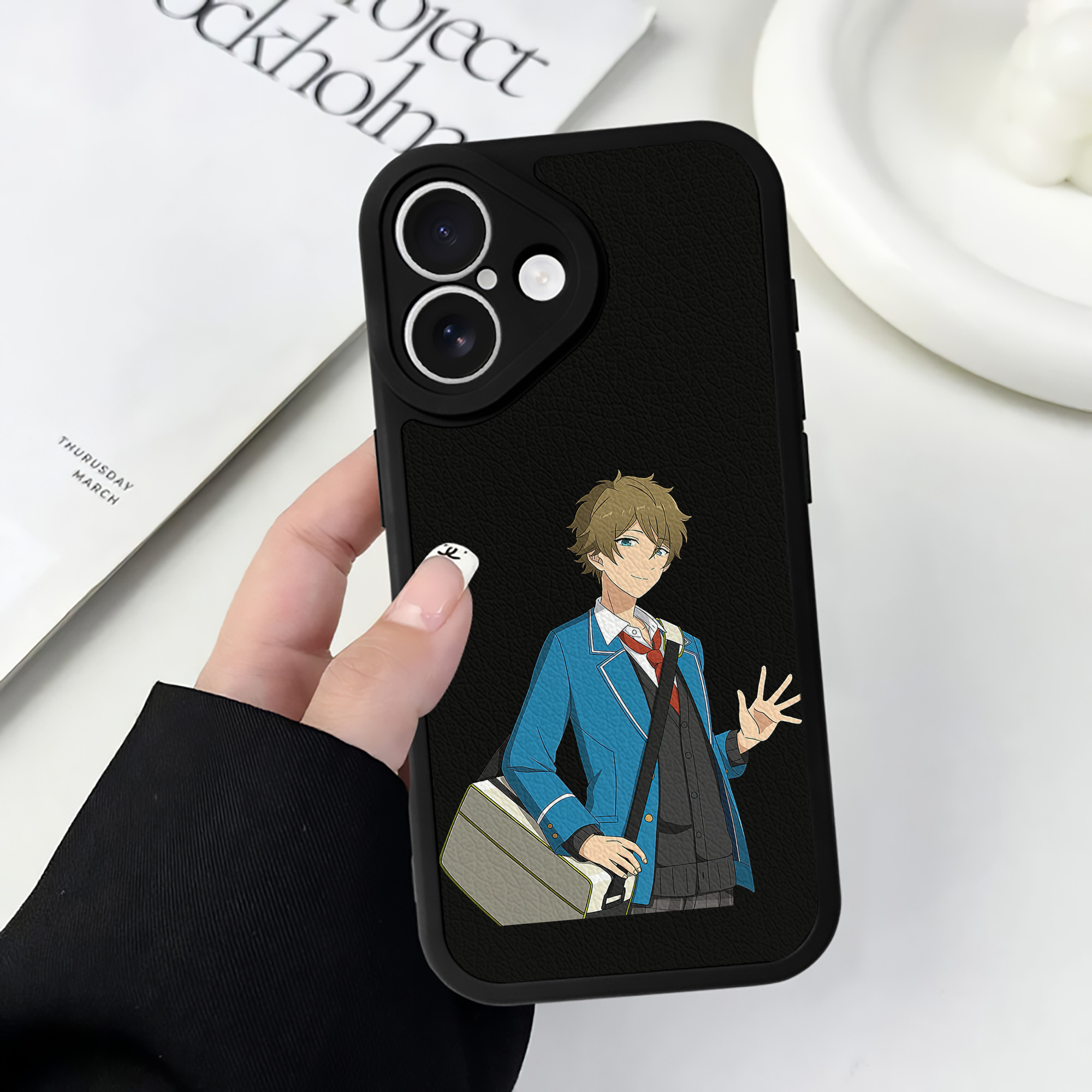 （画像用） あんさんぶるスターズ! Ensemble Stars 【iPhone 16シリーズ対応】シリコンスマホケース（レザー調） 材質：シリコン